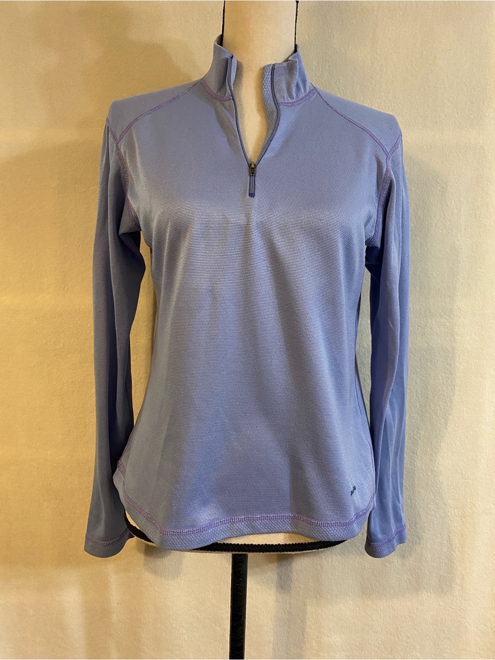 Patagonia Capiline midweight purple 100% polyester 1/4 zip pullover